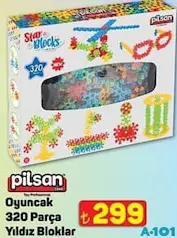 PİLSAN OYUNCAK 320 PARÇA YILDIZ BLOKLAR fiyat ve kampanya bilgisi
